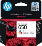 Tintenpatrone 650, für HP-Drucker, ca. 200 Seiten C/M/Y
