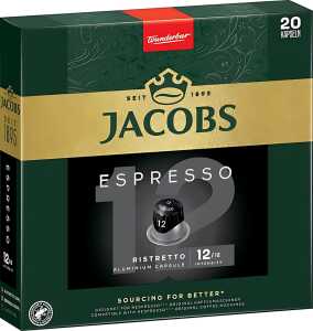 Jacobs Kapseln Espresso, Intensität 12, 20 Kapseln