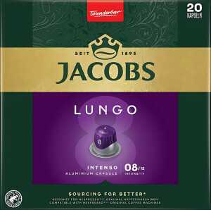 Jacobs Kapseln Lungo, Intensität 8, 20 Stück