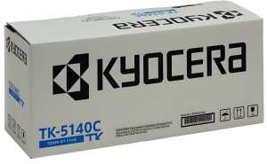 Toner TK-5140C, für Kyocera Drucker, ca. 5.000 Seiten, cyan