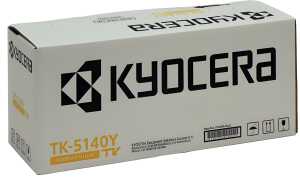 Toner TK-5140Y, für Kyocera Drucker, ca. 5.000 Seiten, gelb