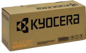 Toner-Kit TK-5270Y, für Kyocera Drucker, ca. 6.000 Seiten, gelb