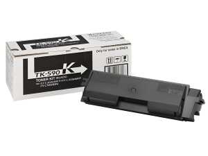 Toner-Kit TK-590K, für Kyocera Drucker, ca. 7.000 Seiten, schwarz