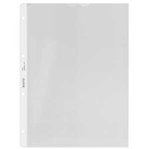 Prospekthülle, A4, farblos PP genarbt oben offen 100 Hüllen Einreißsch