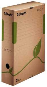 Archiv Box ECO 80mm 327x80x233 mm mit Griffloch, naturbraun, 25 Stück