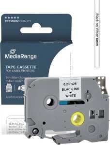 Schriftband zu Brother TZe-211, 6 mm, Länge: 8 m, schwarz auf weiß