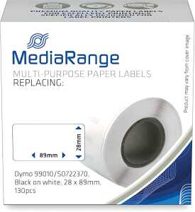 Etiketten zu Dymo 99010/S0722370, 130 Etiketten, 28 x 89 mm