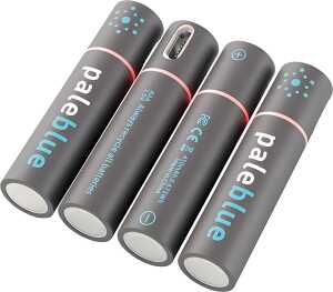 Akku AAA, 900 mWh 1,5 Volt, 600 mAh wiederaufladbare Lithium 4 Stück