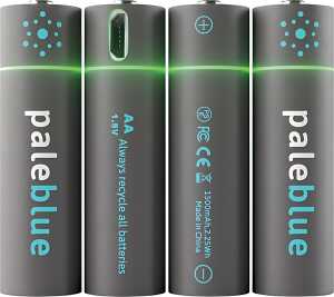 Akku AA, 2550 mWh 1,5 Volt, 1700 mAh wiederaufladbare Lithium 4 Stk