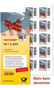 Briefmarke 1,10 Bogen, Motiv 10er Packung, vom Umtausch ausgeschlossen