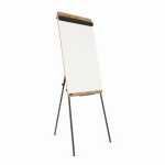 Dreibein-Stativ-Flipchart, Holzoptik, Tafelfläche 68...