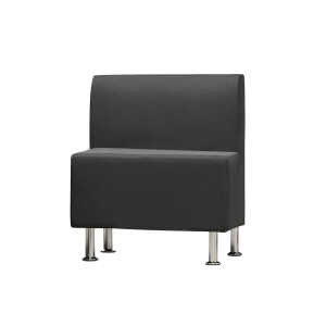 Loungemöbel Be-Soft, Sessel mitte, schwarz