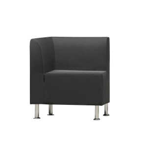 Loungemöbel Be-Soft, Sessel Eckmodul, schwarz