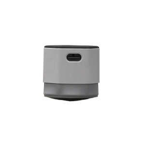 Loungemöbel Be-Soft, Hocker, abgerundeter Sockel, grau/schwarz