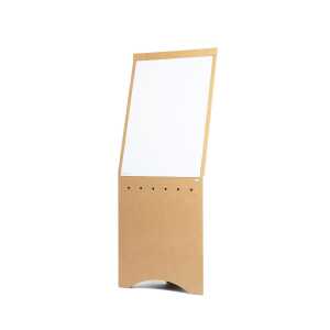 Flipchart Eco, aus recyceltem Karton, stabiler Stand braun