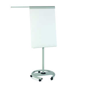 Flipchart Professional, Rundfuß, höhenverstellbar, magnethaftend, weiß