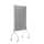 Trennwand, mobil, feststellbare Rollen, 49 x 196 x 122 cm, grau