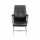 Besucherstuhl Komfort, gepolstert, bis 100 kg, schwarz