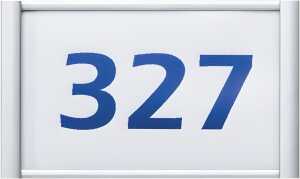 Türschild Silver, 60 x 36 mm, 1 Profil