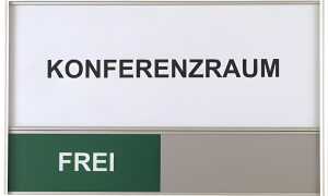 Türschild Konferenzraum: Frei/Besetzt