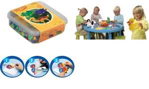 Hama Bügelperlen maxi + Stiftplatte Dinosaurier, in Box (58140175)