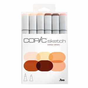 Copic Pinselmarker Set Sketch Portrait portrait 6 Stück