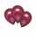 amscan Luftballons Satin Luxe granatapfel Ø27,5cm 6 Stück
