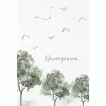 Kurt Eulzer Trauerkarte Unvergessen Vögel