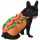 Hundekostüm Hot Dog orange/rot/grün 35cm