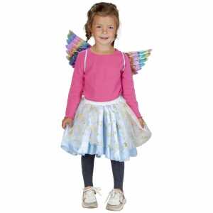 Kostümset Kleine Fee Rock und Flügeln Kinder 2 Teile