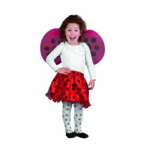 Kostümset Marienkäfer Tütü und Flügeln Kinder 2 Teile