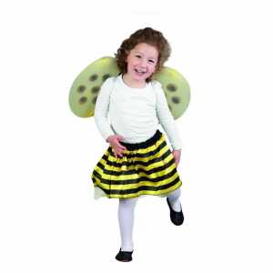 Kostümset Biene Tütü und Flügeln Kinder 2 Teile