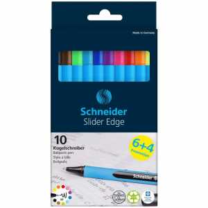 Schneider Kugelschreiber Slider Edge XB Promotion 10 Farben 6+4 Stück