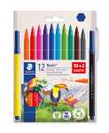 STAEDTLER Fasermaler Noris Promotion 1mm 10 + 2...