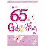 Kurt Eulzer Glückwunschkarte 65. Geburtstag