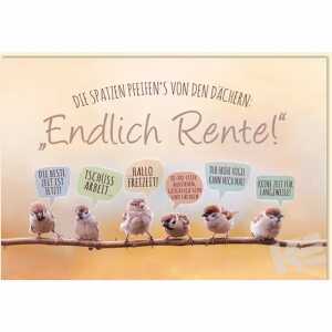 Kurt Eulzer Glückwunschkarte Rente