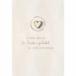 Kurt Eulzer Trauerkarte Trost Holzherz