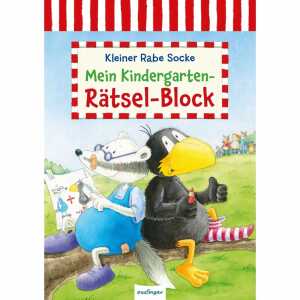 Kinderbuch Der kleine Rabe Socke Mein Kindergarten-Rätsel-Block