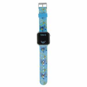 Kinder-Armbanduhr Disney Stitch Ananas LED türkis