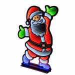 LED Weihnachtsmann mit Infinity Effekt 1314 LED 180cm