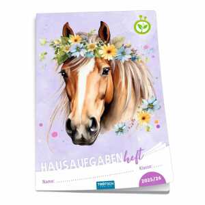 TRÖTSCH Hausaufgabenheft Pferd 25/26 112 Seiten DIN A5