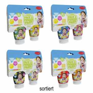 Natural Face & Finger Paint 2x 65ml 4fach sortiert