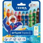 LYRA Aquarellstifte Groove Triple 1 10 Stück Kartonetui