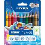 LYRA Aquarellstifte Ferby Triple 1 12 Stück Kartonetui