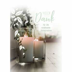 Kurt Eulzer Dankeskarte Vielen Dank für die erwienene Anteilnahme