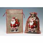 Jute-Sack Santa 15x21cm 4045722170866