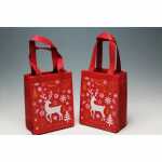 Tragetasche Non-Wooven rot 18x20x8cm