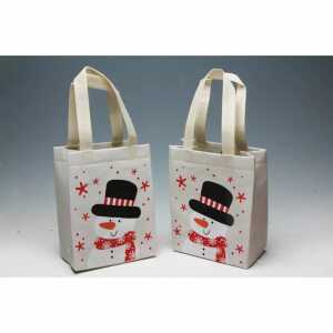 Tragetasche Non-Wooven beige 18x20x8cm