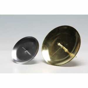 Advents-Kerzenhalter silber 6,5cm 4 Stück