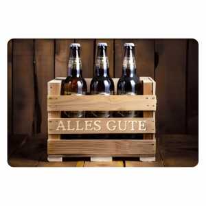 Kurt Eulzer Glückwunschkarte Alles Gute drei Bier
